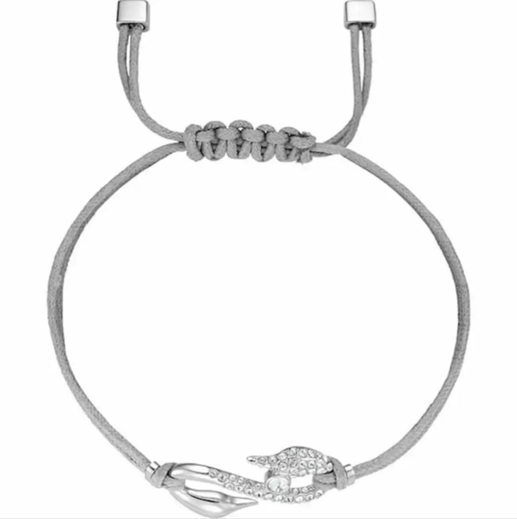 NWT Swarovski Crystal Power Collection Hook Bracelet, Gray, Rhodium 5511778 - Picture 2 of 4